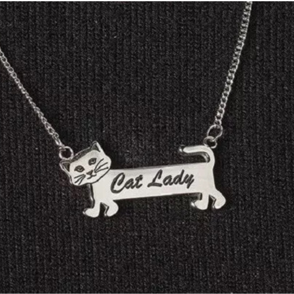 CAT LADY Necklace Stainless steel Silver